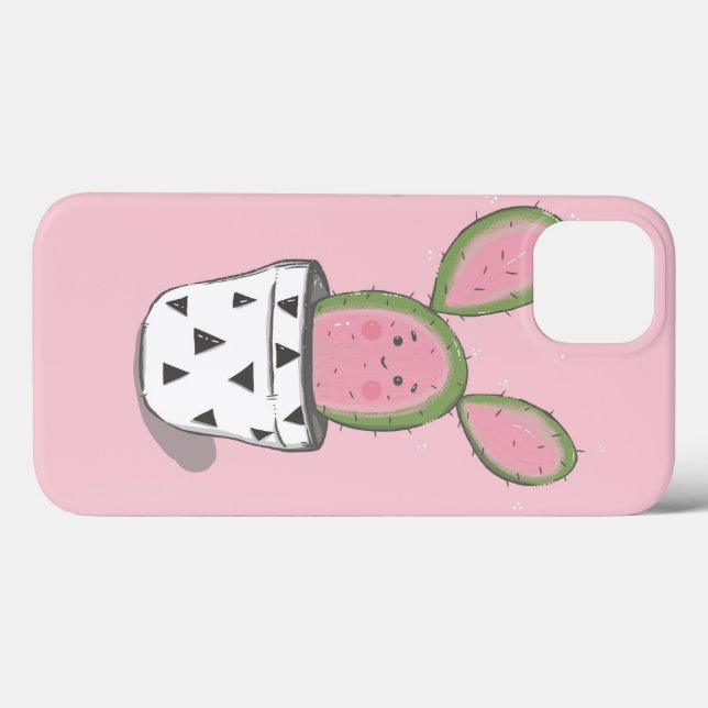 Cute cactus IPhone case (Back (Horizontal))