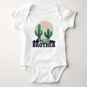 Cute Cactus Little Brother Baby Bodysuit