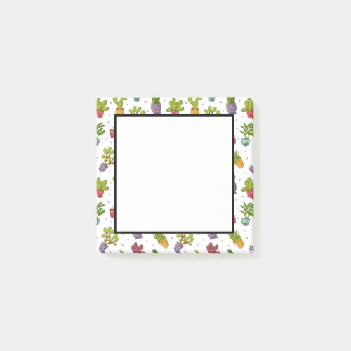 Cute Cactus Nature Succulents Pattern Post_it Notes