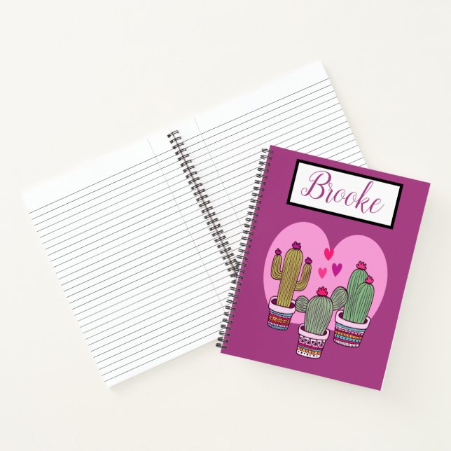 cute Cactus Notebook (Inside)