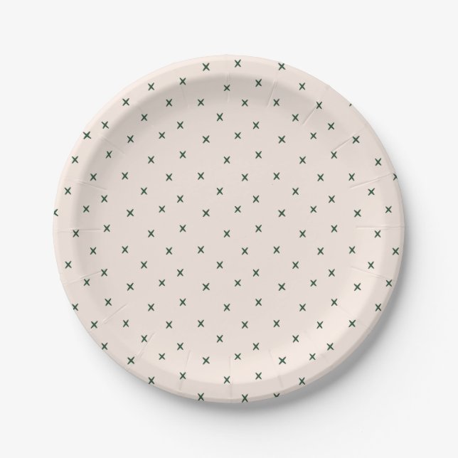 Cute Cactus Paper Plates (Front)