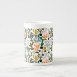 Cute Cactus Pattern Bone China Mug