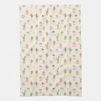 Cute Cactus Pattern Kitchen Towel