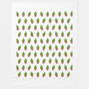 Cute Cactus Pattern on Blanket