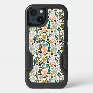 Cute Cactus Pattern iPhone 13 Case