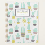 Cute Cactus Pattern Planner<br><div class="desc">Fun and trendy cactus pattern design.</div>