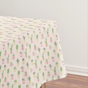 Cute Cactus Pattern Tablecloth