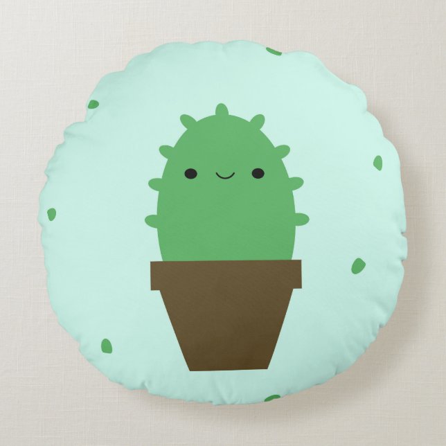 Cute cactus pillow (Front)