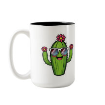 Cute Cactus PNG - Kawaii Flower Cactus with Sungla
