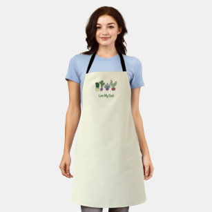 Cute Cactus Potted Plants Love My Cacti  Apron