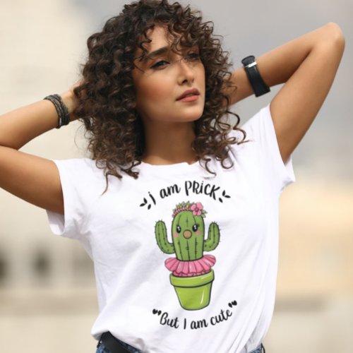 Cute cactus quote womens T_Shirt