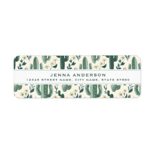 Cute Cactus Return Address Labels