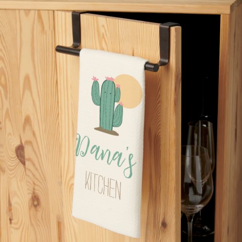 Cute Cactus Southwest Kitchen Towel