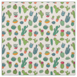 Cute Cactus Standing Pattern Fabric