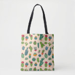 Cute Cactus Standing Pattern Tote Bag