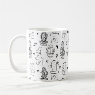 Cute Cactus Succulent Garden Plants Botanical Coffee Mug
