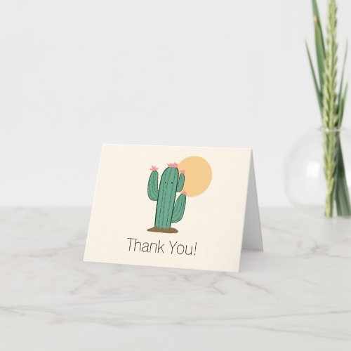 Cute Cactus Thank You Notes Southwestern