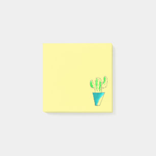 Cute cactus theme colorful Mexican art Post-it Notes