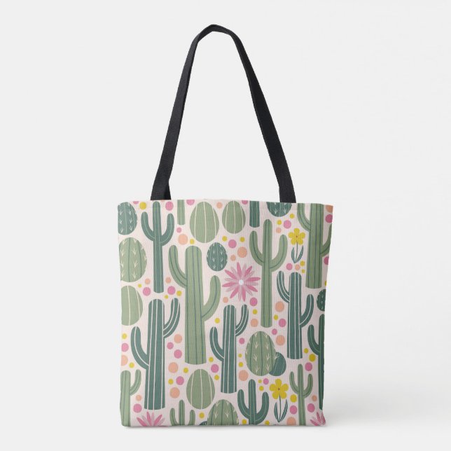 Cute Cactus Tote (Back)