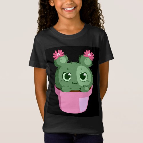 Cute Cactus With Eyes T_Shirt