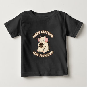 Cute Caffeine Cat Baby Bodysuit