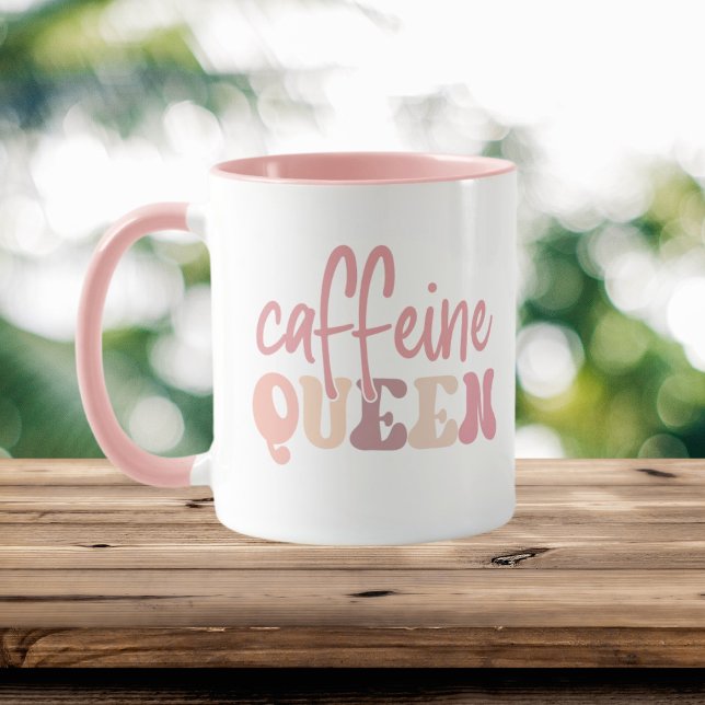 cute caffeine Queen word art Mug (Creator Uploaded)