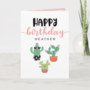 Cactus, Have A Wonderful Birthday! Studio Oh Happy Birthday Card