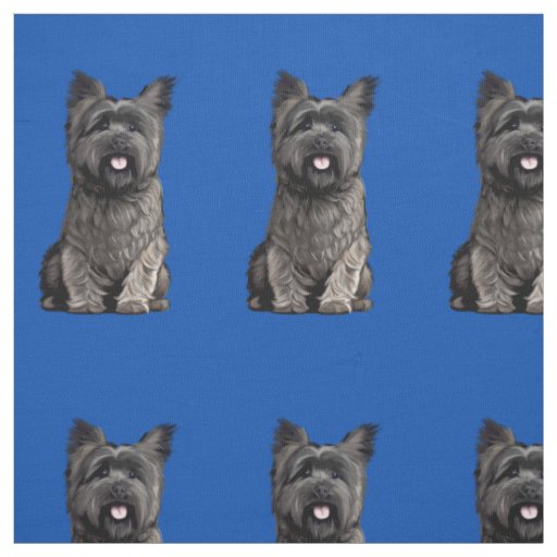 Cute Cairn Terrier Fabric
