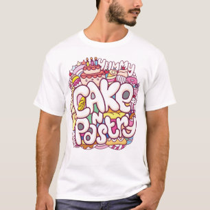 Cute cake and pastry doodle T-Shirt