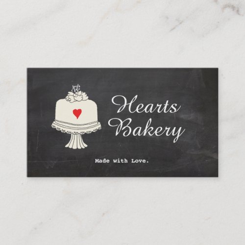 Cute Cake Bake Shop Caterer Business Card