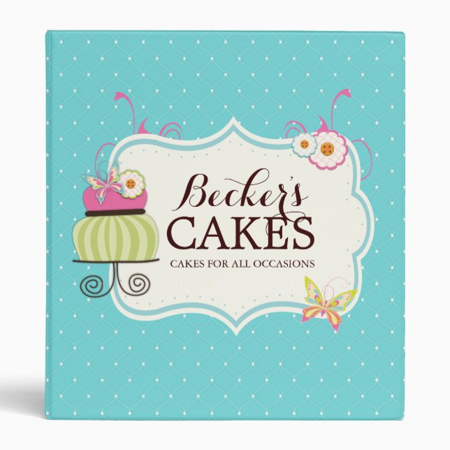 Cute Cake Baker Binder (Front)