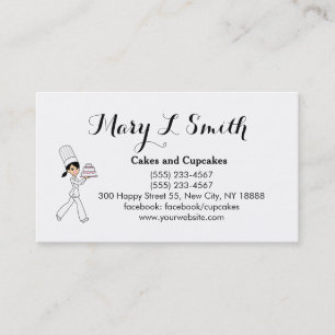 Cute Cake Cupcake Sale Calling Card