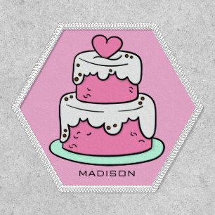 Cute Cake custom name & color Patch