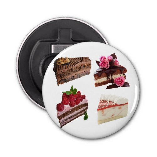 Cute Cake Lovers Desserts Quirky Bottle Opener