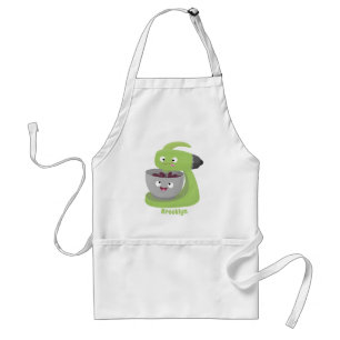 Cute cake mixer kitchen appliance cartoon adult apron