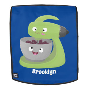 Cute cake mixer kitchen appliance cartoon backpack