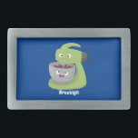 Cute cake mixer kitchen appliance cartoon belt buckle<br><div class="desc">This cute cake mixer and bowl are having great fun in the kitchen! Mix it up with cartoon silliness!</div>