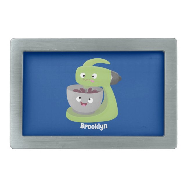 Cute cake mixer kitchen appliance cartoon belt buckle (Front)