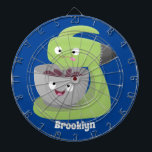 Cute cake mixer kitchen appliance cartoon  dart board<br><div class="desc">This cute cake mixer and bowl are having great fun in the kitchen! Mix it up with cartoon silliness!</div>