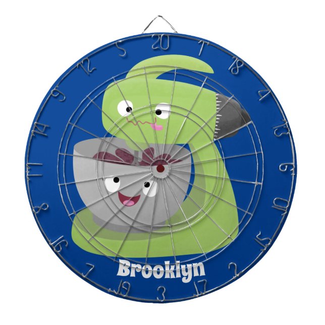 Cute cake mixer kitchen appliance cartoon  dart board (Front)
