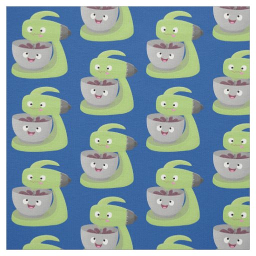 Cute cake mixer kitchen appliance cartoon fabric