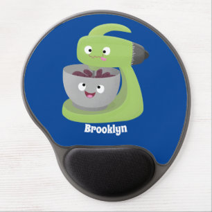 Cute cake mixer kitchen appliance cartoon gel mouse pad