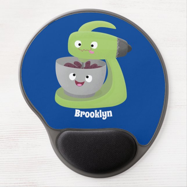 Cute cake mixer kitchen appliance cartoon  gel mouse pad (Front)