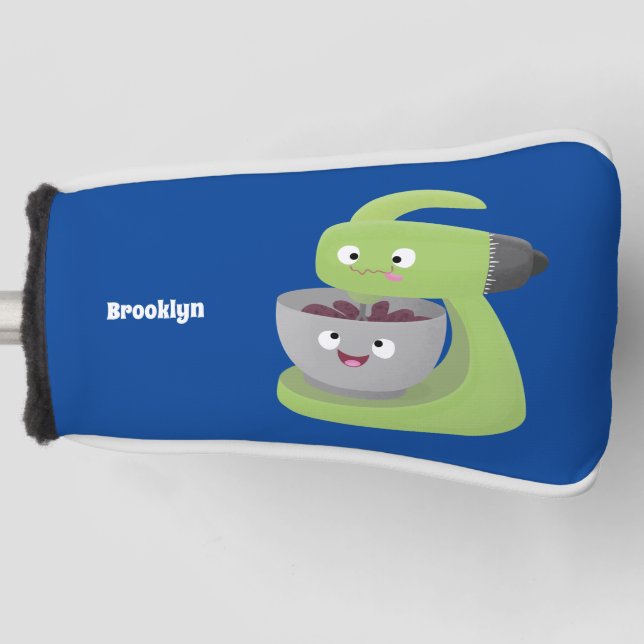 Cute cake mixer kitchen appliance cartoon golf head cover (Front)