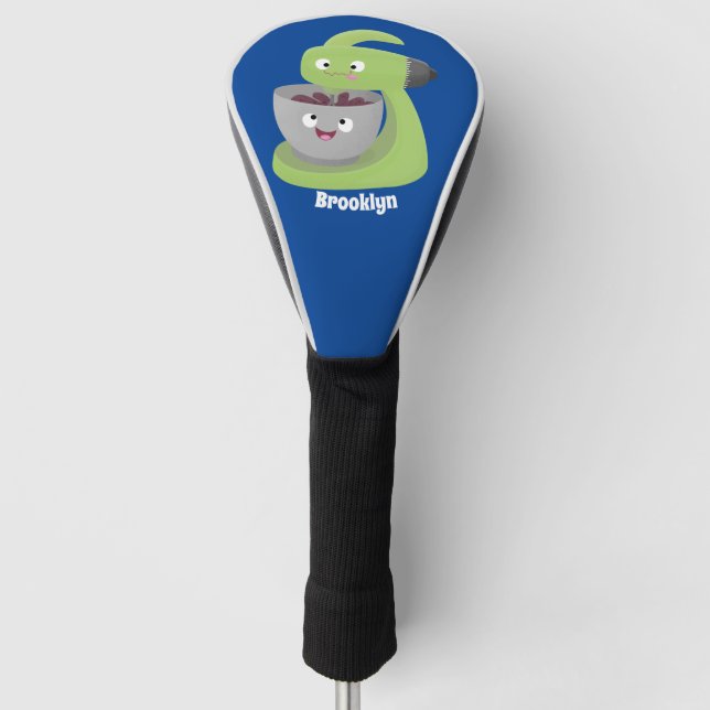 Cute cake mixer kitchen appliance cartoon golf head cover (Front)