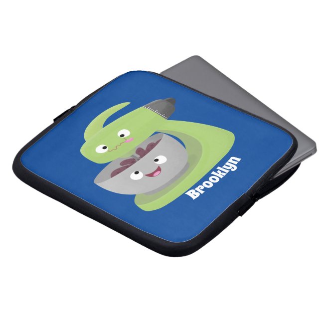 Cute cake mixer kitchen appliance cartoon laptop sleeve (Front Top)