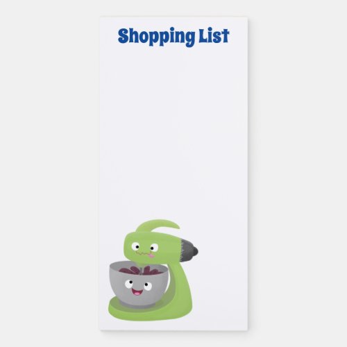 Cute cake mixer kitchen appliance cartoon magnetic notepad