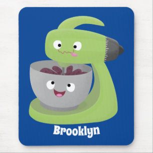 Cute cake mixer kitchen appliance cartoon mouse pad