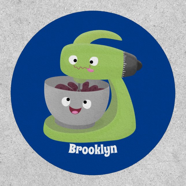 Cute cake mixer kitchen appliance cartoon patch (Front)