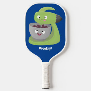 Cute cake mixer kitchen appliance cartoon pickleball paddle